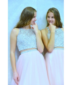 Outlet Vanhojentanssimekko 15493 Peach Koko 36-38
